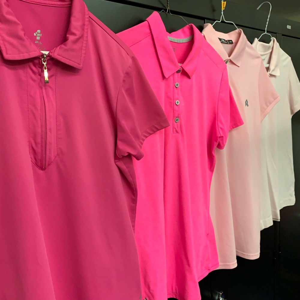 BUNDLE --4 Pack Pink Polos RALPH, ADDIDAS